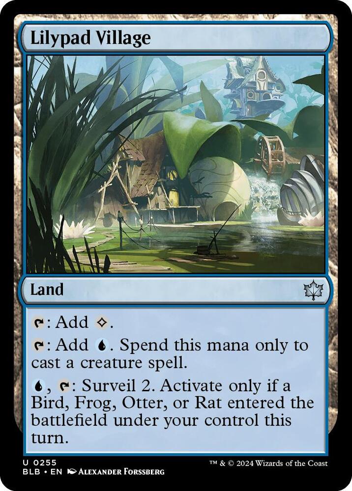 Lilypad Village, Bloomburrow 255