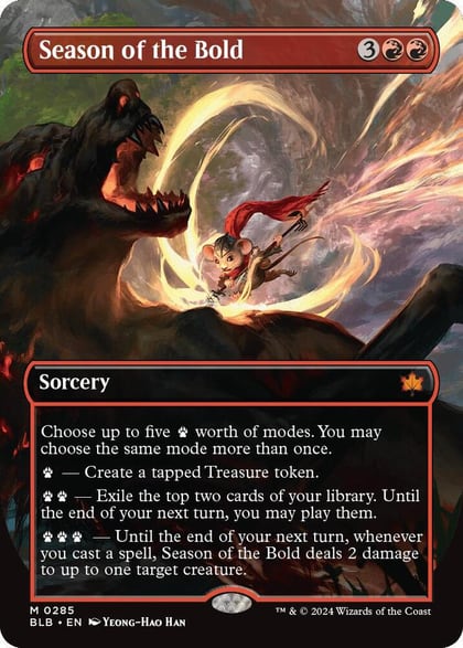 Season of the Bold (Borderless), Bloomburrow 285