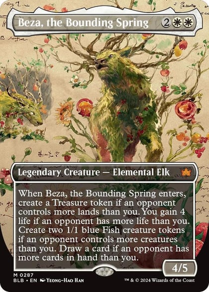 Beza, the Bounding Spring (Borderless), Bloomburrow 287