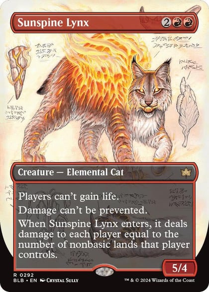 Sunspine Lynx (Borderless), Bloomburrow 292