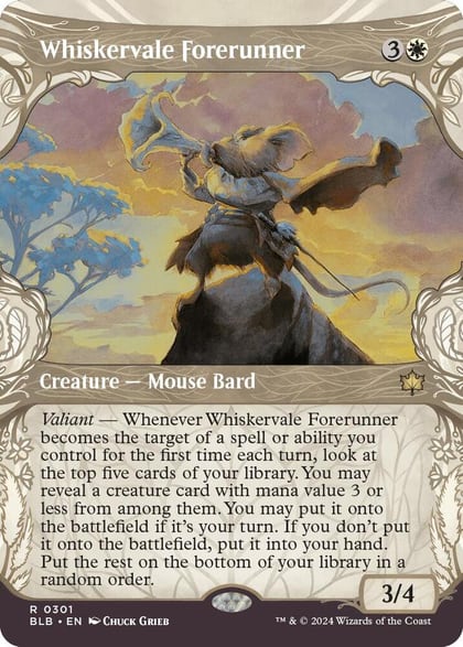 Whiskervale Forerunner (Showcase), Bloomburrow 301