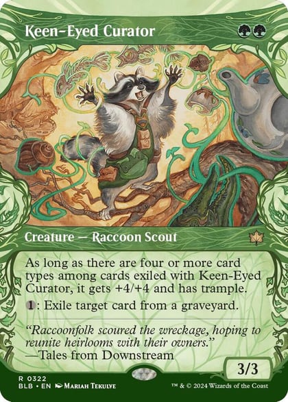 Keen-Eyed Curator (Showcase), Bloomburrow 322