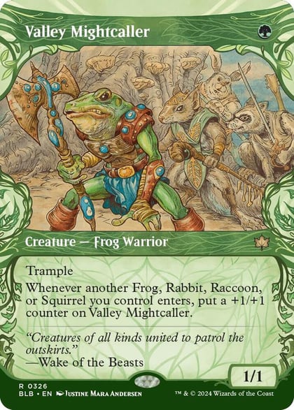 Valley Mightcaller (Showcase), Bloomburrow 326
