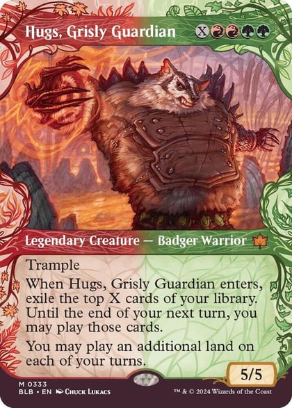 Hugs, Grisly Guardian (Showcase), Bloomburrow 333