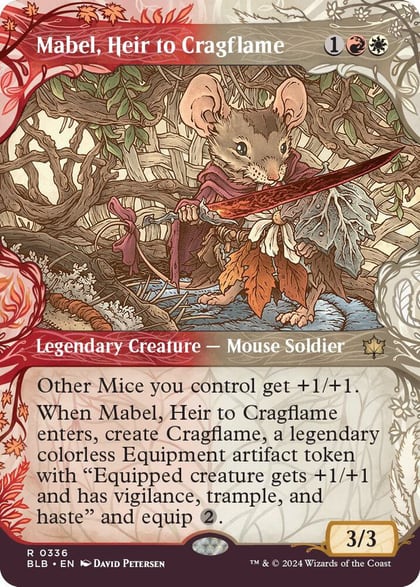 Mabel, Heir to Cragflame (Showcase), Bloomburrow 336