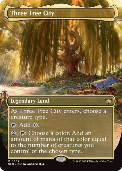 Three Tree City (Borderless) (0337), Bloomburrow 337