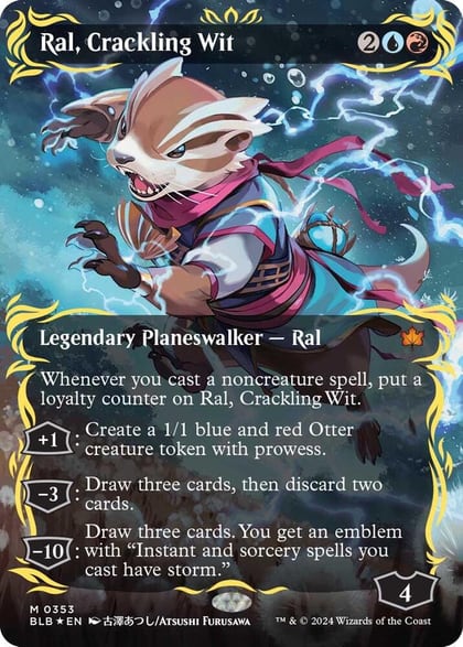 Ral, Crackling Wit (Borderless) (Raised Foil), Bloomburrow 353