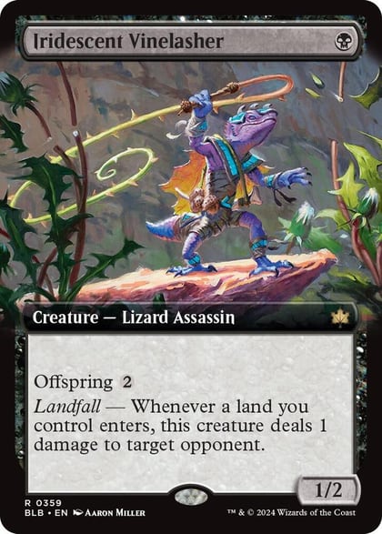 Iridescent Vinelasher (Extended Art), Bloomburrow 359