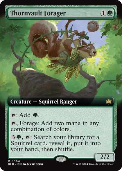Thornvault Forager (Extended Art), Bloomburrow 364