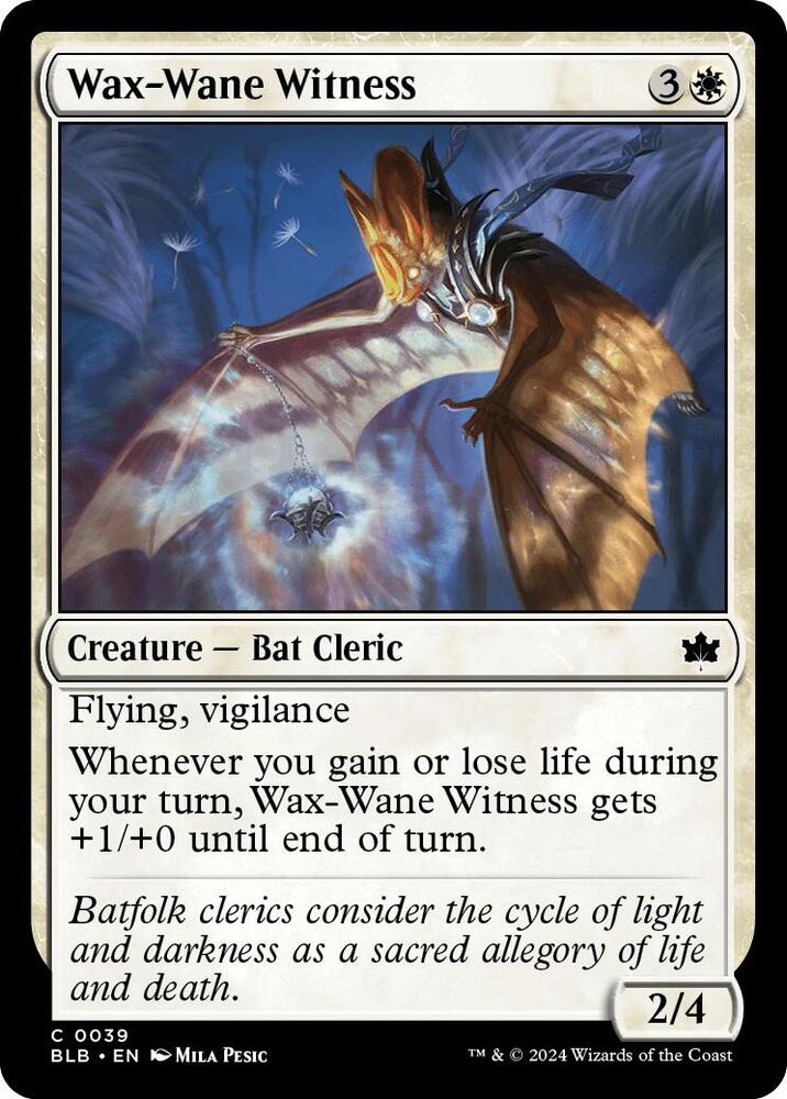 Wax-Wane Witness, Bloomburrow 39