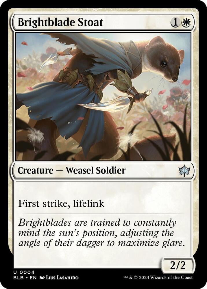 Brightblade Stoat, Bloomburrow 4