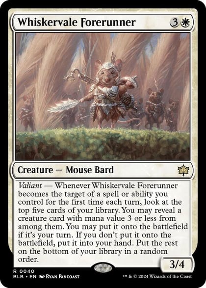 Whiskervale Forerunner, Bloomburrow 40