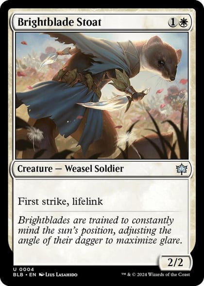 Brightblade Stoat, Bloomburrow 4