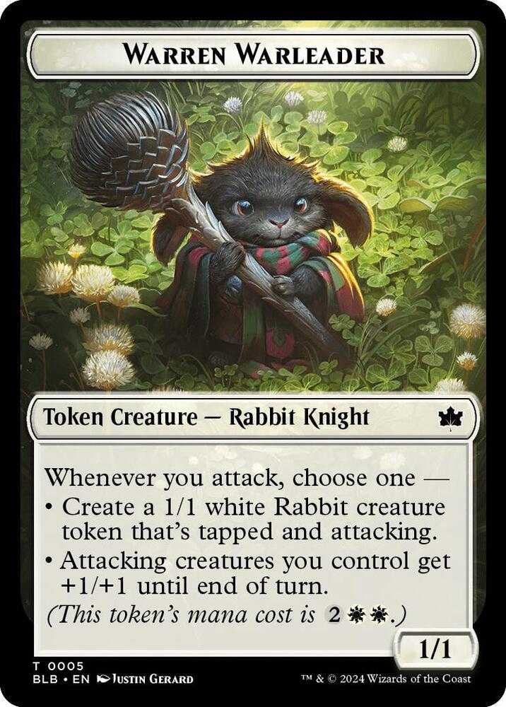 Warren Warleader Token, Bloomburrow 5