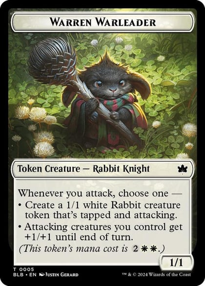 Warren Warleader Token, Bloomburrow 5