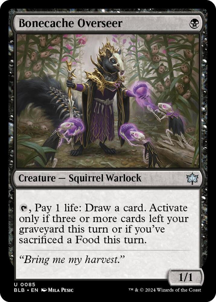 Bonecache Overseer, Bloomburrow 85