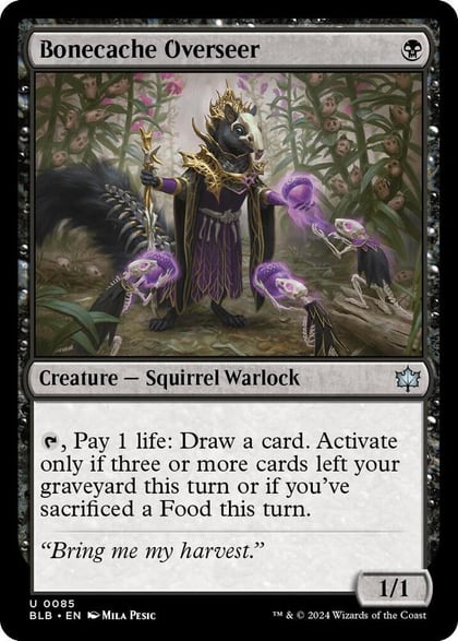 Bonecache Overseer, Bloomburrow 85