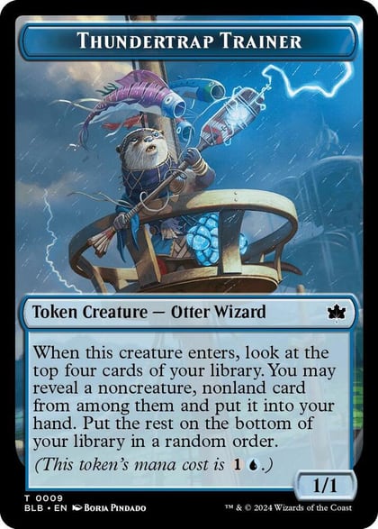 Thundertrap Trainer Token, Bloomburrow 9