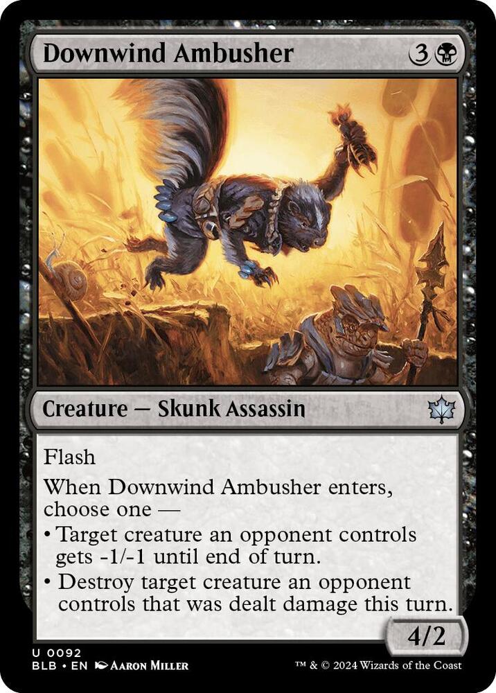 Downwind Ambusher, Bloomburrow 92