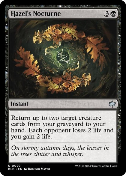 Hazel's Nocturne, Bloomburrow 97