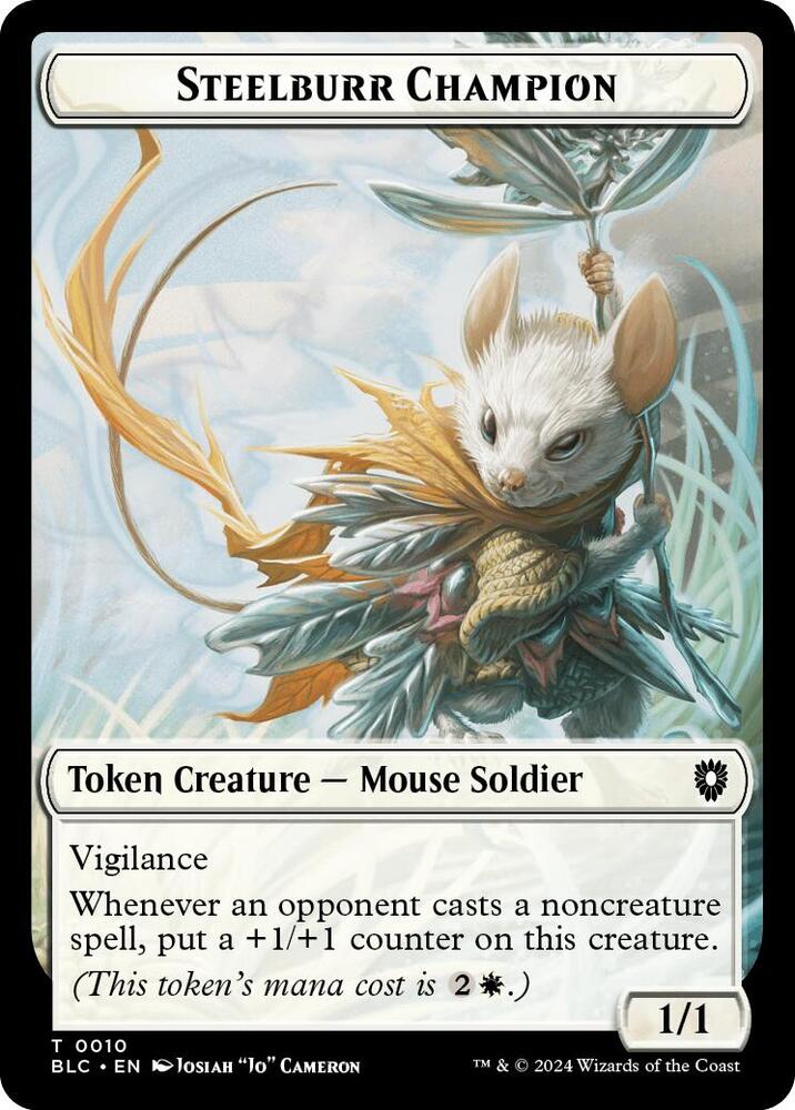 Steelburr Champion // Squid Double-Sided Token, Commander: Bloomburrow 10 // 17