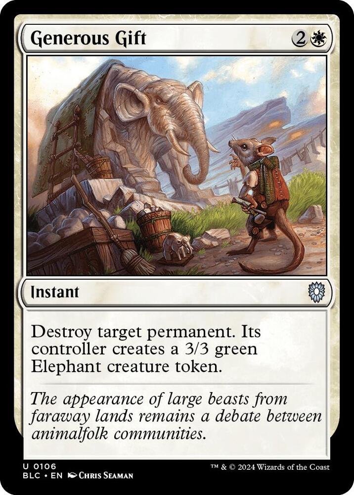 Generous Gift, Commander: Bloomburrow 106