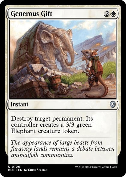 Generous Gift, Commander: Bloomburrow 106
