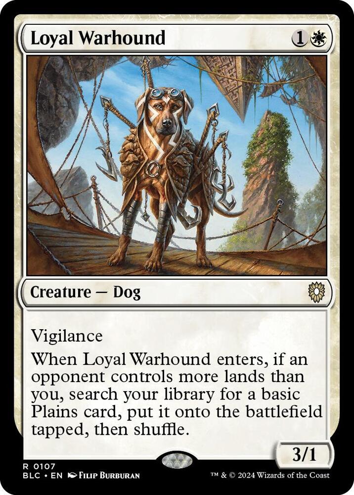 Loyal Warhound, Commander: Bloomburrow 107