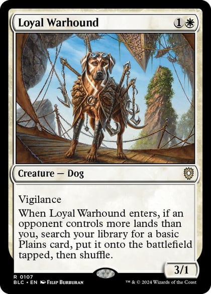 Loyal Warhound, Commander: Bloomburrow 107
