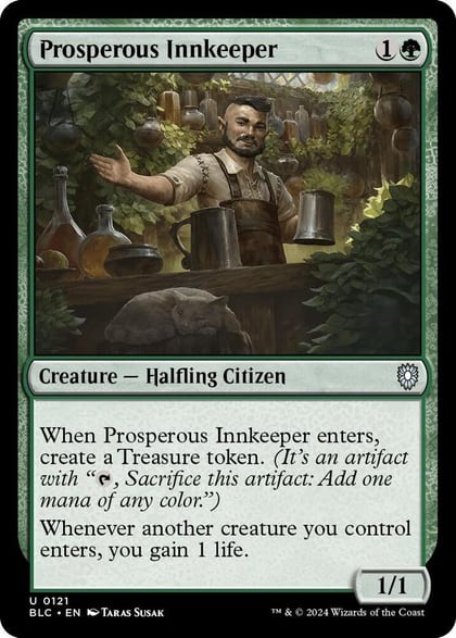 Prosperous Innkeeper, Commander: Bloomburrow 121