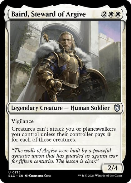 Baird, Steward of Argive, Commander: Bloomburrow 135