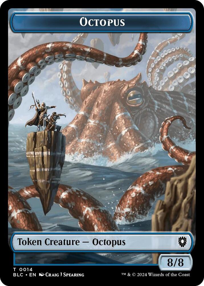 Octopus // Rabbit Double-Sided Token, Commander: Bloomburrow 14 // 3