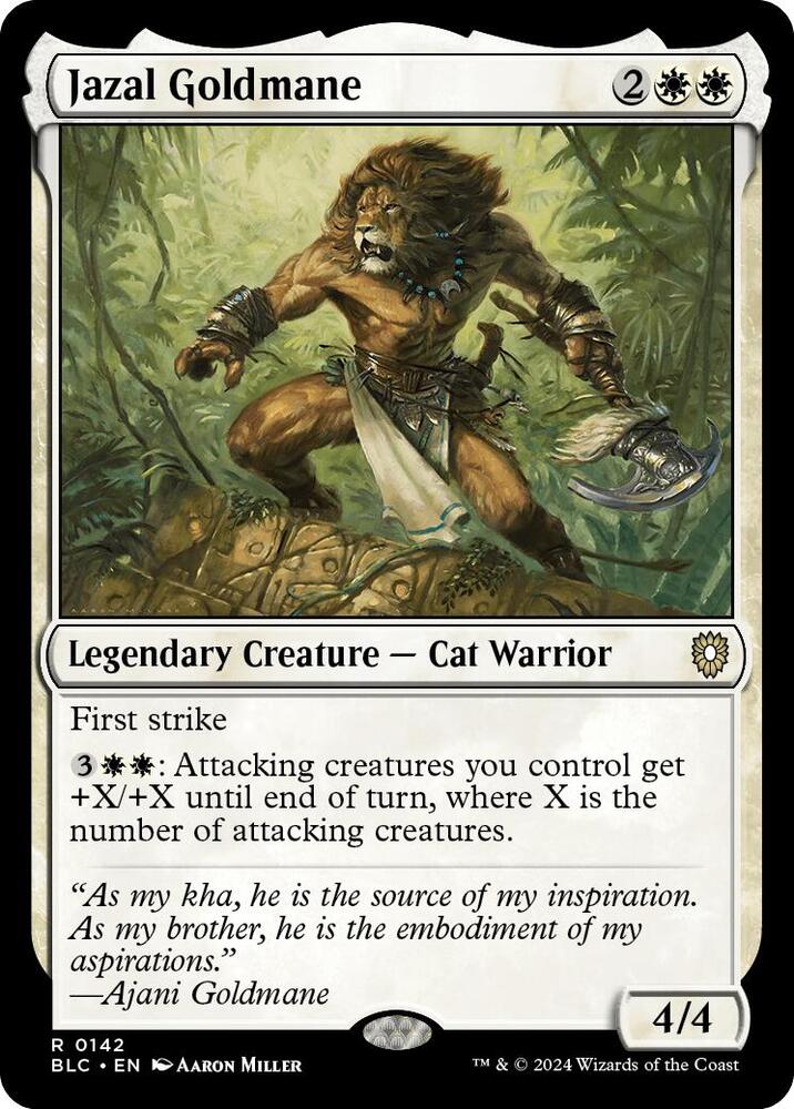 Jazal Goldmane, Commander: Bloomburrow 142