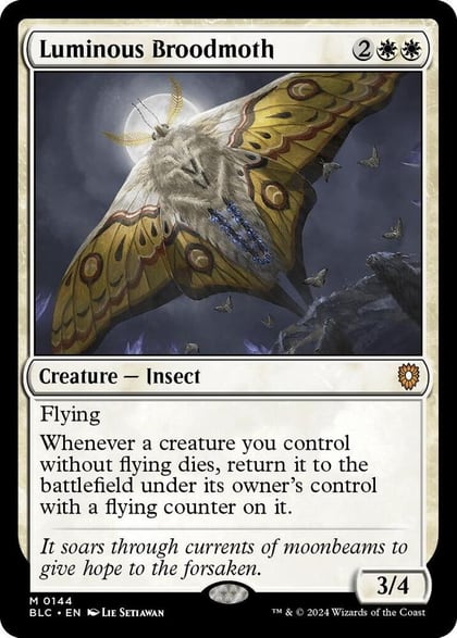 Luminous Broodmoth, Commander: Bloomburrow 144