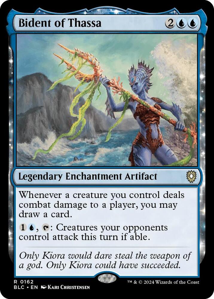 Bident of Thassa, Commander: Bloomburrow 162