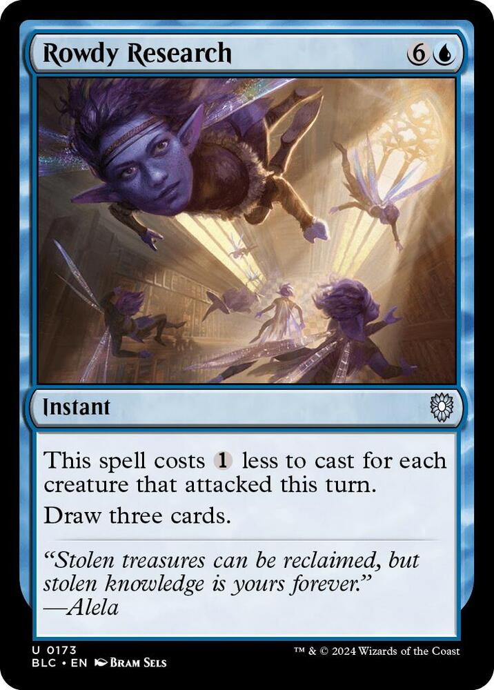 Rowdy Research, Commander: Bloomburrow 173