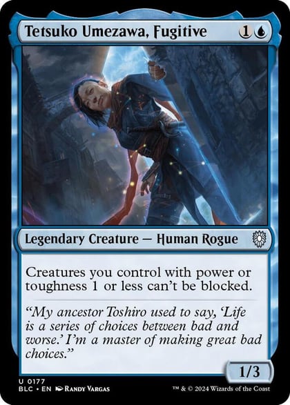 Tetsuko Umezawa, Fugitive, Commander: Bloomburrow 177