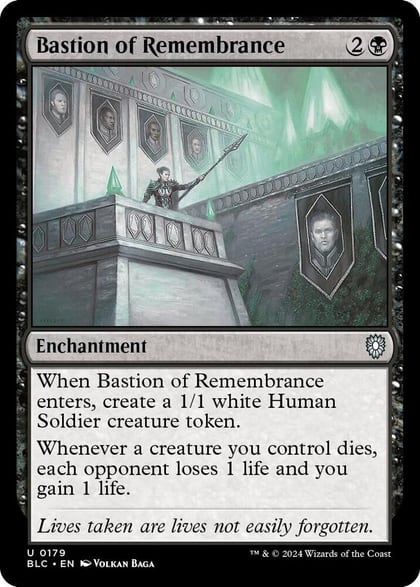 Bastion of Remembrance, Commander: Bloomburrow 179