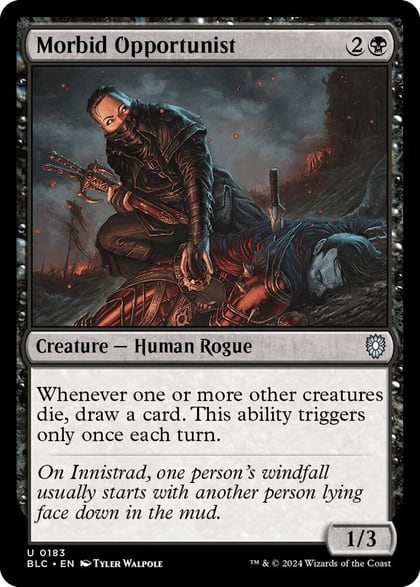 Morbid Opportunist, Commander: Bloomburrow 183