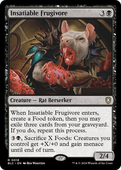 Insatiable Frugivore, Commander: Bloomburrow 18