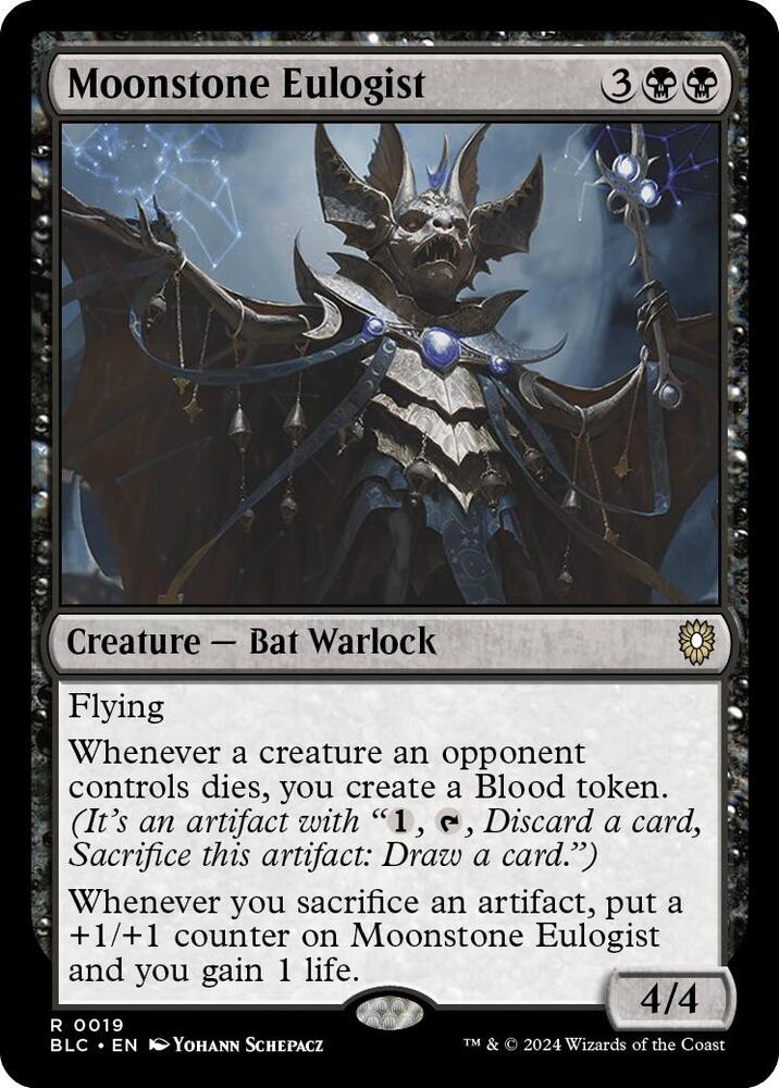 Moonstone Eulogist, Commander: Bloomburrow 19