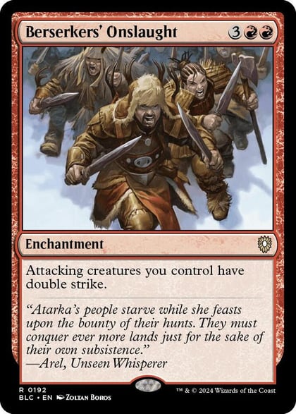 Berserkers' Onslaught, Commander: Bloomburrow 192