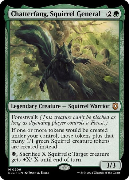 Chatterfang, Squirrel General, Commander: Bloomburrow 209