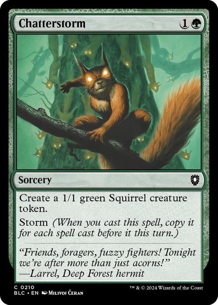 Chatterstorm, Commander: Bloomburrow 210