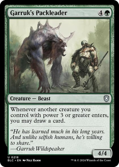 Garruk's Packleader, Commander: Bloomburrow 218