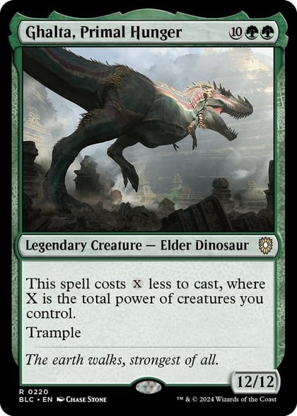 Ghalta, Primal Hunger, Commander: Bloomburrow 220