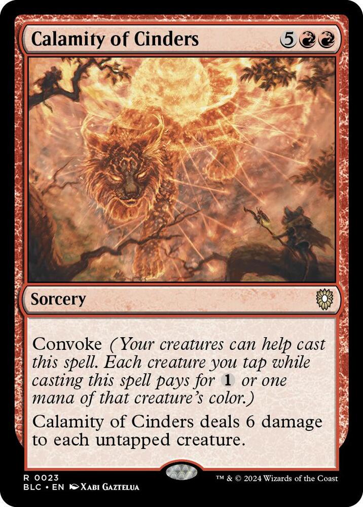 Calamity of Cinders, Commander: Bloomburrow 23