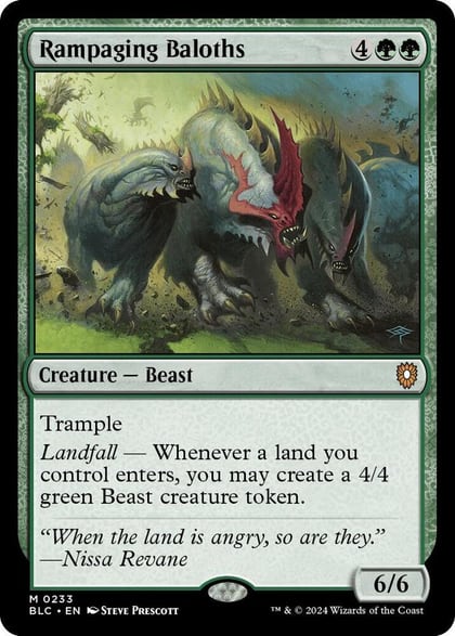 Rampaging Baloths, Commander: Bloomburrow 233