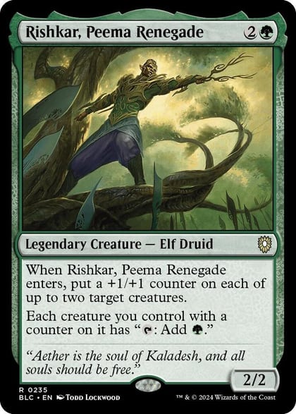 Rishkar, Peema Renegade, Commander: Bloomburrow 235