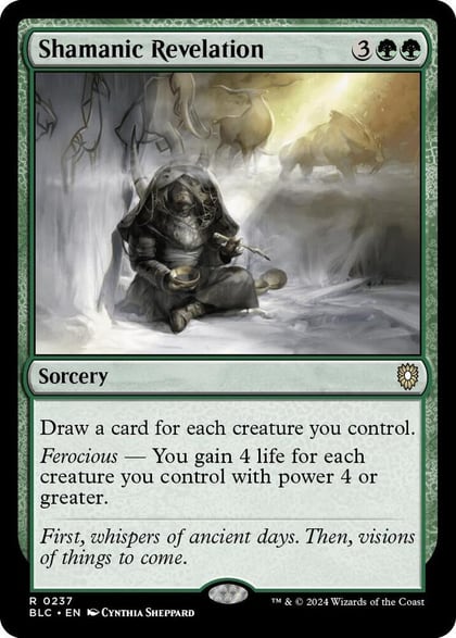 Shamanic Revelation, Commander: Bloomburrow 237